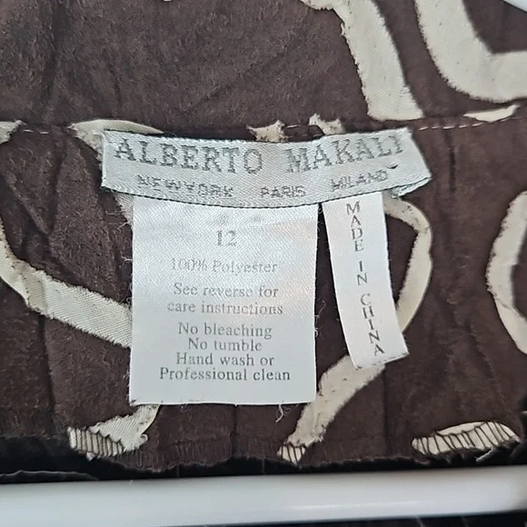 Alberto Makali Embroidered Floral Ribbon Jacket Size 12 - Picture 4 of 6